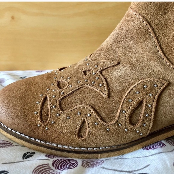 Zara Shoes Zara Girls Cowboy Leather Boots Poshmark